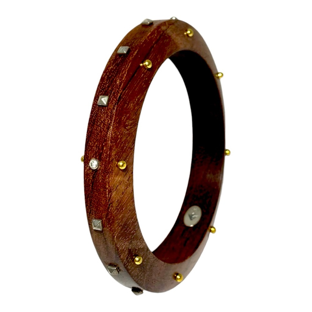 Silpada Bracelet B3303 Wildwood Bangle Studded with Sterling Silver